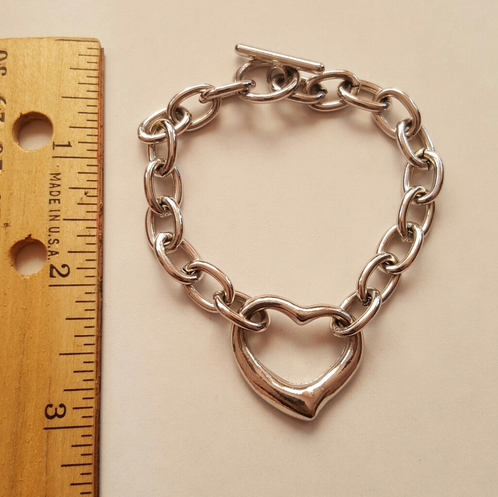 Heart chain bracelet